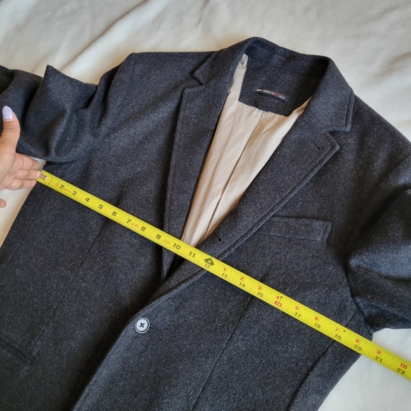 *SOLD* John Varvatos Basketweave Notch Lapel Wool Cashmere Suit Jacket Coat 40 - Picture 13 of 15